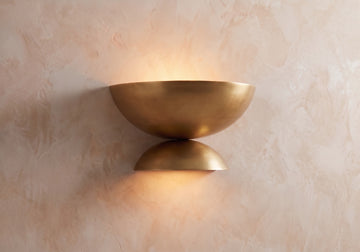 Inspired Cosmic Style 12" Wall Sconce Lacquered Burnished Brass - Main Product View