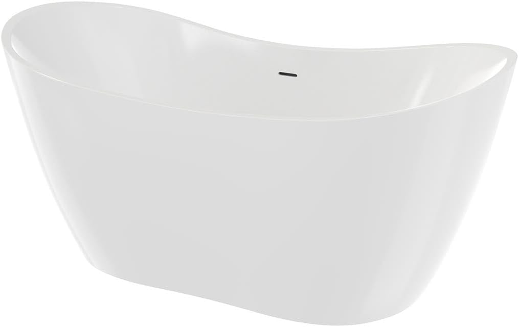 Philo 54 Inch Acrylic Double Slipper Freestanding Tub