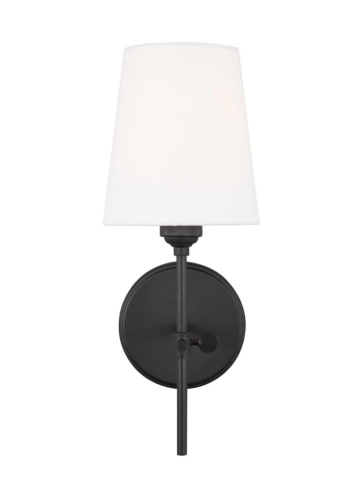 Baker 1-Light Hardwired Wall Sconce in Satin Brass