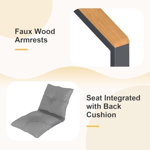 3-Piece Outdoor Patio Furniture Set for Patio, Garden & Porch