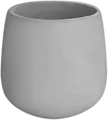 Round Concrete Planter, Large Caliber Planting Floor Indoor and Outdoor Large Planters Patio Gardens(24 * 25)