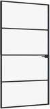 VidaXL vidaXL Interior Door, Aluminum Frame Glass Door, Inner Door with Alloy Handle for Bathroom Be