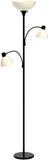 Sky Dome Double LED Floor Lamp, Torchiere Super Bright Floor Lamp with 2 Reading Lamps & Offices