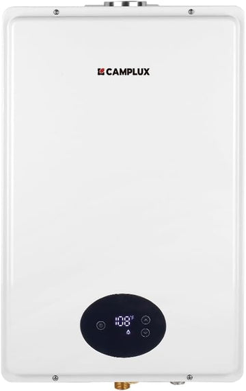 Climatech 5 Tankless Water Heater Gas 5.28 GPM Up to 6.4 GPM, 150, 000 BTU