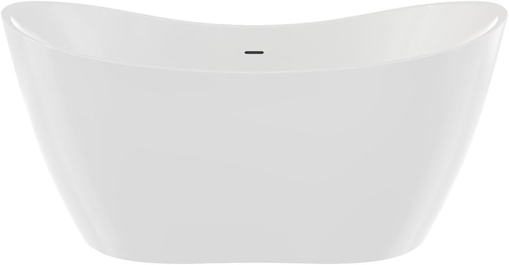 Philo 54 Inch Acrylic Double Slipper Freestanding Tub