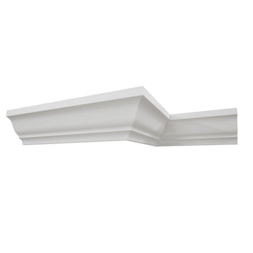 3"H x 2 1/8"P x 3 5/8"F x 96"L, TrueCraft PVC Crown Moulding, White