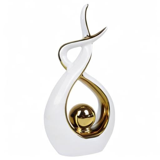 Decor Modern Abstract Art Ceramic Statue Table Decor (Large)