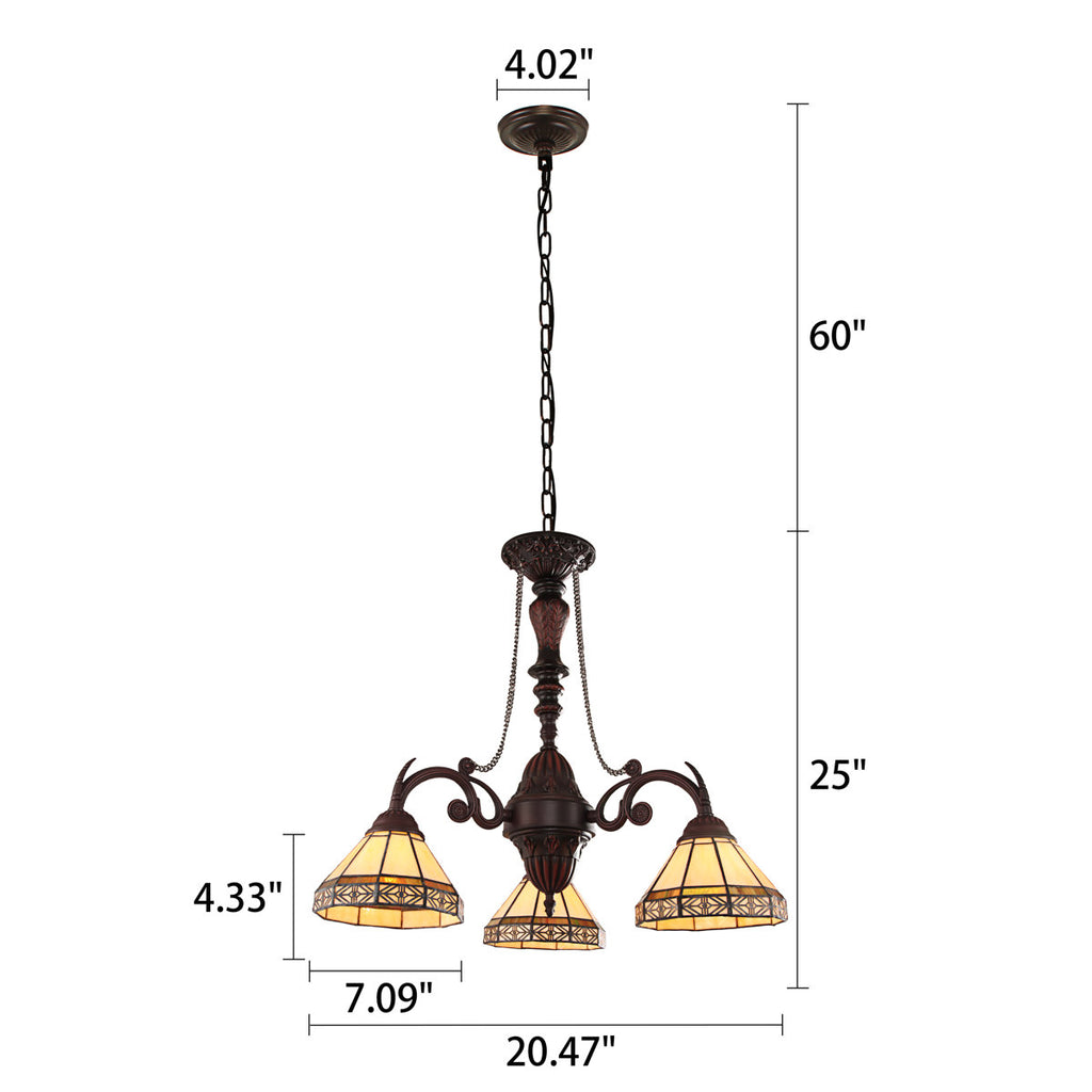 3-Light Chandelier