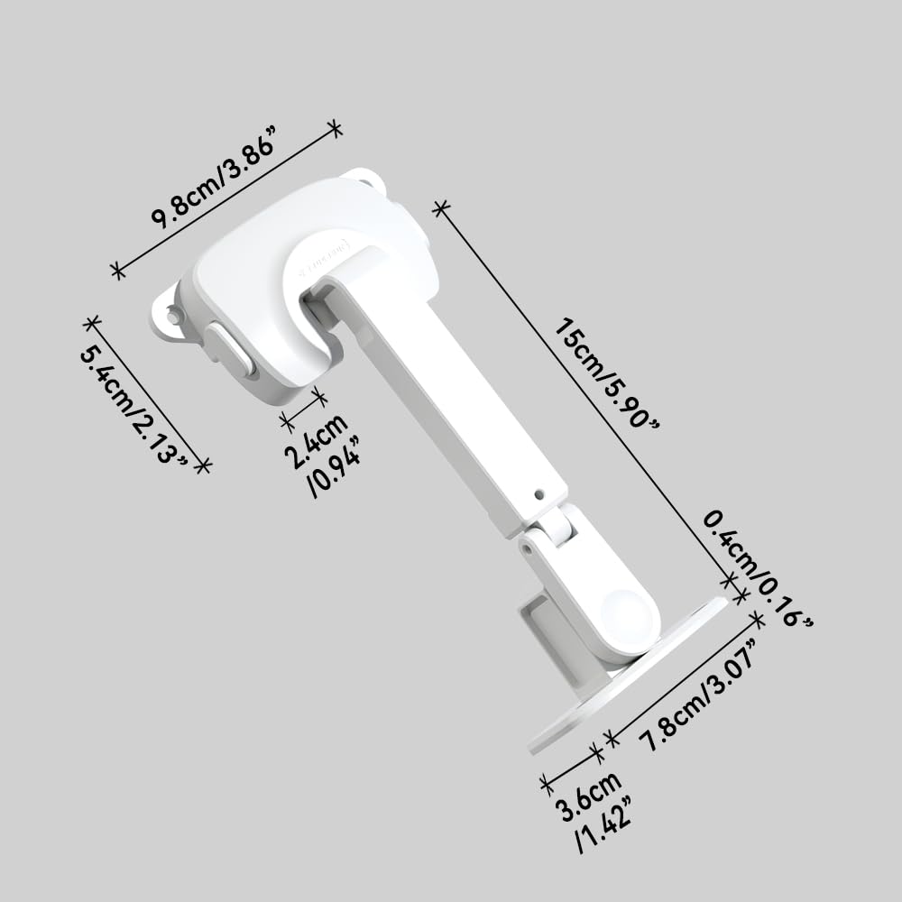 2 Pack Updated Baby Window Safety Lock, Childproof Window Restrictor for UPVC, Adjustable Winodw Guard for Wooden