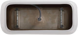 Indoor Modern 67 inch Soaking Bathtub in Glossy white - 67x30.7x25.5