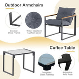 3-Piece Outdoor Patio Furniture Set for Patio, Garden & Porch