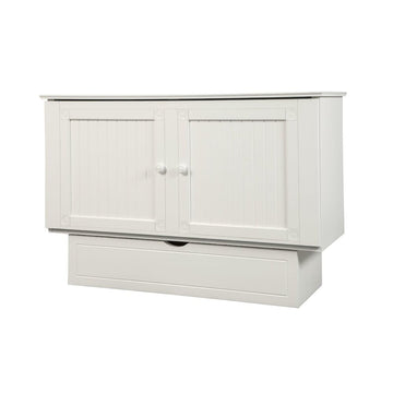 Queen Murphy Bed in Cottage White