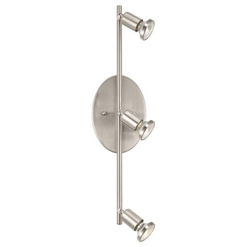 Buzz 20" Track Light 3-LED Dimmable Adjustable Wall and Ceiling Fixture Island, Hallway, and Dinning Room, Satin