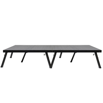 4'x8' Portable Stage, 2 Decks, Adjustable Height 17-28"
