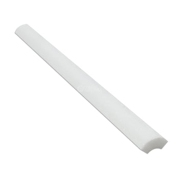 Thassos White Greek Marble 1 X 12 Quarter-Round Trim Molding, Honed