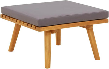 Patio Footstool, Coffee Table Outdoor Footstool, Modular Seat with Tea Table, Outdoor Furniture Set for Garden