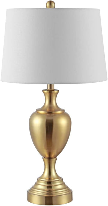 SAFAVIEH Lighting Collection Poppy Modern Contemporary Brass Iron 28-inch Bedroom Living Room Home O