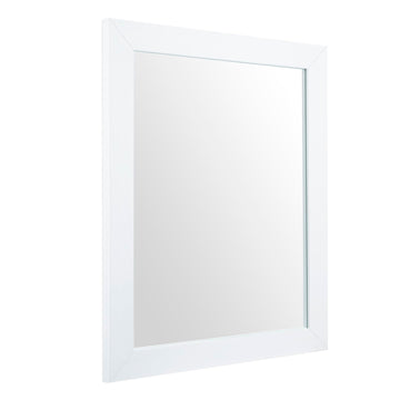 Rectangular Wall Mirror 20x16 Inch Bathroom Mirror for Over Sink, White