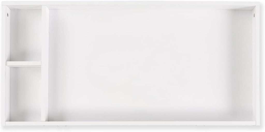 Baby Changing Tray, 39" Lala 3-Drawer Dresser Topper, White | Tray Pairs with baby Lala 3-Drawer Dresser, Fits