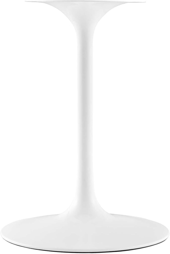 Inspired Saarinen Style Tulip Square Pedestal Dining Table — White, 36″ Square