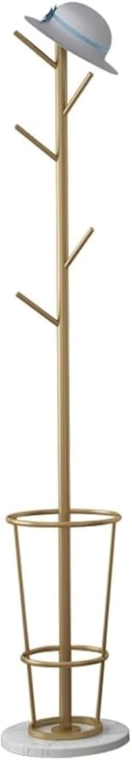 Stand Coat Rack Modern Creative Independent Single-bar Coat Rack Floor-Standing Marble Base Living Room Bedroom