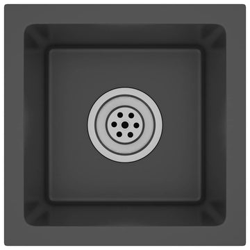 Handmade Kitchen Sink Black Stainless Steel
