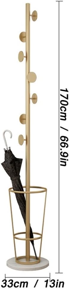 Tree Coat Rack Modern Creative Coat Rack Floor-to-Ceiling Marble Base Living Room Bedroom Living Room Corridor Porch