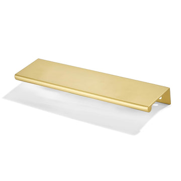 2 Pack 6 inch(152mm) Hole Center Brushed Gold Finger Edge Pulls Drawer pulls Matte Gold Finger Edge Pull Solid Zinc