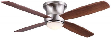 WR1464N, Zorion Nickel 52" Ceiling Fan with Light & Remote