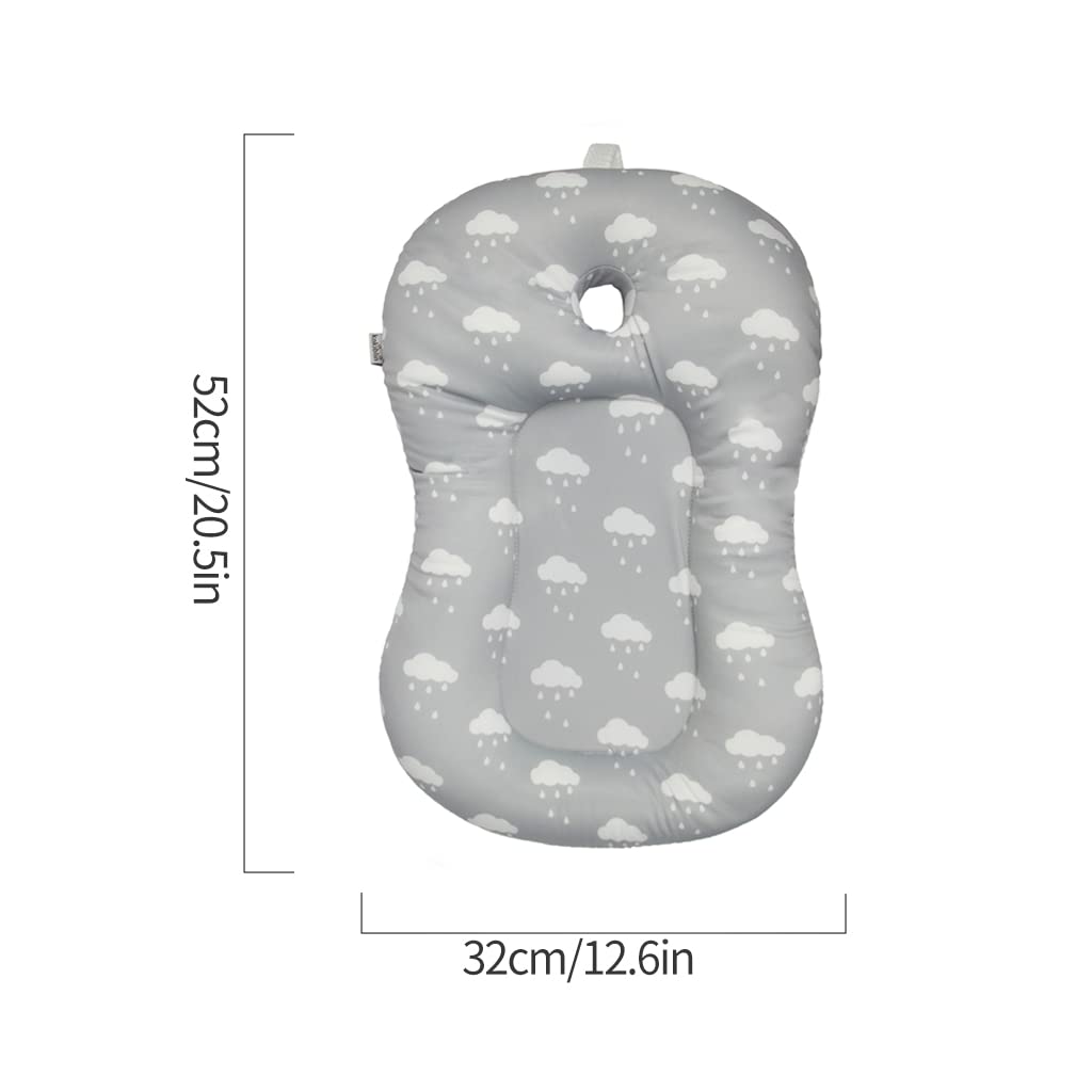 Baby Bath Mat, Baby Bath Pad, Soft Anti-Slip Babies Baths Insert