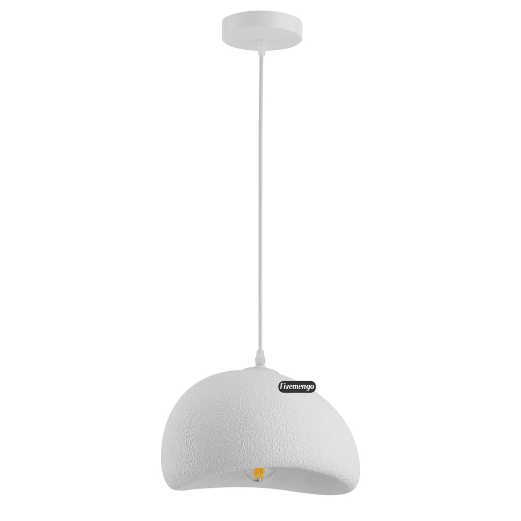 11.8in Wabi Sabi Pendant Light, Kitchen Island Lighting Fixture Ceiling Mount Japanese Lamp Japandi Chandelier for