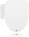 Elongated Electric Bidet Toilet Seat with Warm Water Wash, Heated Seat, Quiet-Close Lid, Air Dryer, Customizable Wash Modes