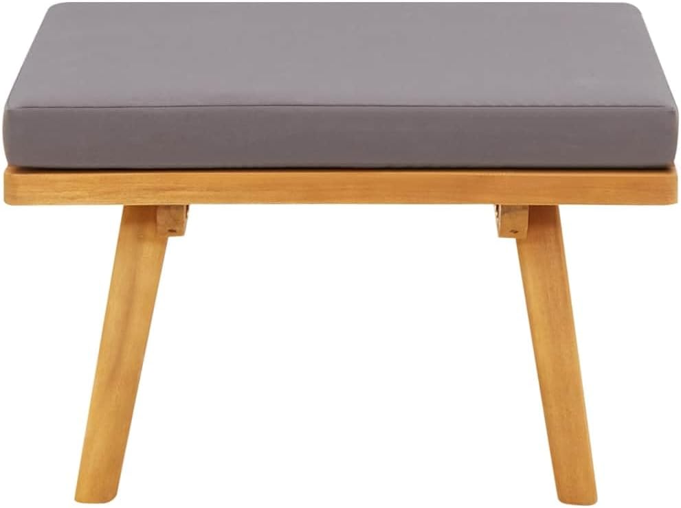 Patio Footstool, Coffee Table Outdoor Footstool, Modular Seat with Tea Table, Outdoor Furniture Set for Garden