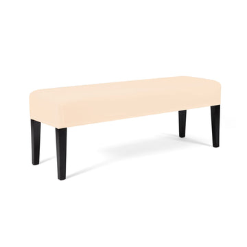 Dining Room Bench Cover - Stretch Spandex Upholstered Seat Cushion Slipcovers Dining Bench Seat Protector (Beige