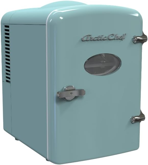 Compact refrigerators Multi Colors, Office Product, small meal cool, Beverage, Drinks (Blue)