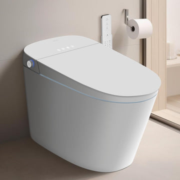 Smart Toilet Bidet with Tank Built In,Auto Open Close Lid,ADA Comfort Height,Dual Auto Flush,1000 Gram MaP