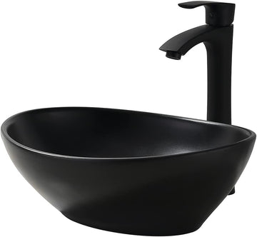 Rectangle Bathroom Sink with Faucet And Drain Combo-VASOYO 19x15 Inch Vessel Sink Above Counter Bathroom Vanity Sinks