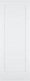 30"x80" 1-Panel Shaker Style White Primed Hollow Core Interior Molded Door Slab, NOT Pre-drilled and NOT Included