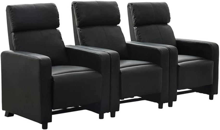 Toohey 3-Piece Theater Seating (3R), Black A120-B0BZW2744Q