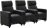 Toohey 3-Piece Theater Seating (3R), Black A120-B0BZW2744Q