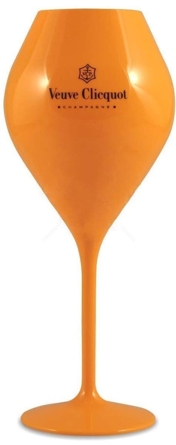 Acrylic Champagne Flute Yellow Label x 1