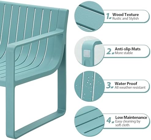 4-Piece Wicker Outdoor Patio Furniture Set - Conversation | All-Weather Resistant for Patio, Garden & Porch