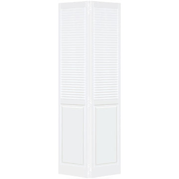 Bi-fold Traditional Louver-Panel, White (80 x 24)