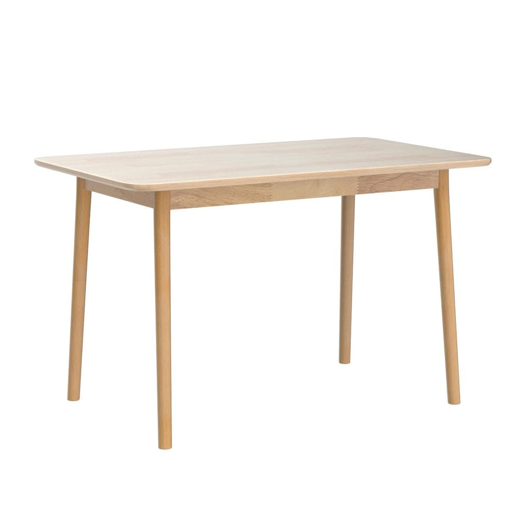 Aslan 47" Malaysian Oak Rectangular Wooden Dining Table/Solid Wood Kitchen Desk (Natural Oak)