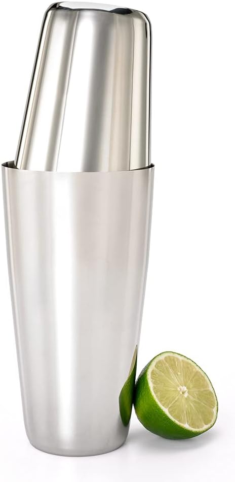 Superfly Tin Set Cocktail Shaker, (18 oz and 28 oz), Heavyweight Stainless, (M37161)