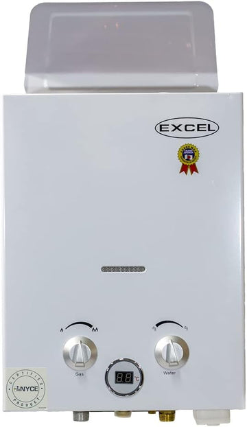 NATURAL GAS EXCEL TANKLESS WATER HEATER, DIGITAL DISPLAY Vent Free 1.6 GPM NO FLUE REQUIRED NATURAL GAS