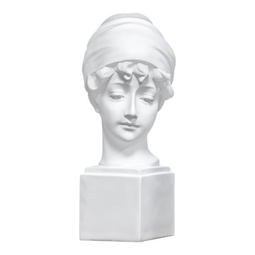 13.8 Inch Classic Resin Bust Statue Sculpture Figurine Head Plaster Cast Mannequin Painting for Artists