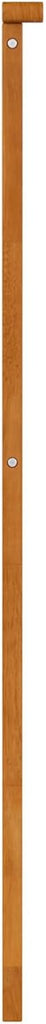 King Solid Wood Panel Headboard, Light Toffee