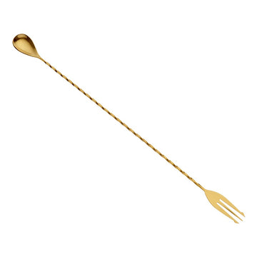 Fork Bar Spoon, End 15 3/4" (40 cm), Gold