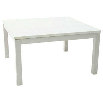 Japanese Kotatsu Heated Table, 120V Heater, White, 29 x 29 in